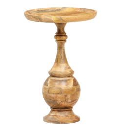 Table d'appoint ronde 43x43x66 cm Bois de manguier massif