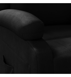 Fauteuil inclinable Noir Similicuir