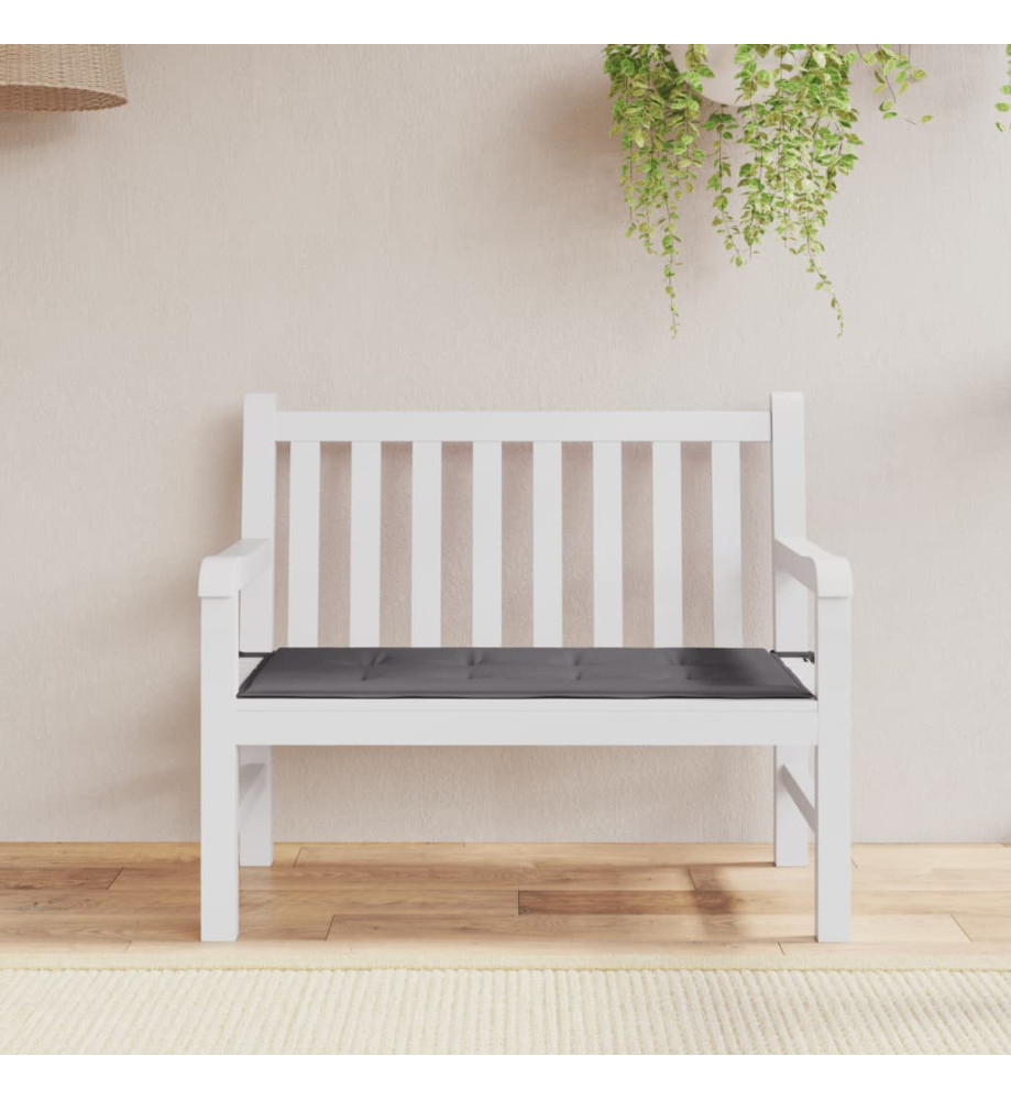 Coussin de banc de jardin anthracite 120x50x3 cm tissu oxford Coussin de banc de jardin anthracite 120x50x3 cm tissu oxford