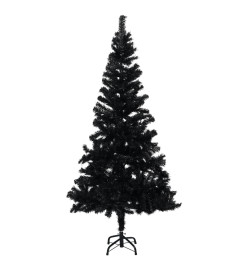 Sapin de Noël artificiel avec support noir 150 cm PVC