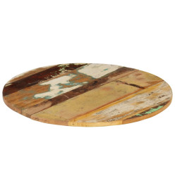 Dessus de table rond 60 cm 15-16 mm Bois de récupération