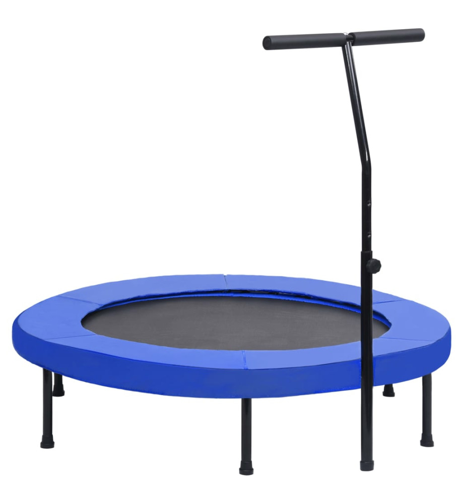 Trampoline de fitness avec poignée et coussin de sécurité 122cm