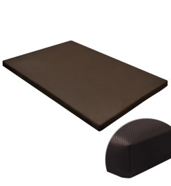 Tapis pour chien plat et carré marron M