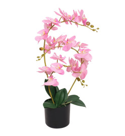 Plante artificielle avec pot Orchidée 65 cm Rose