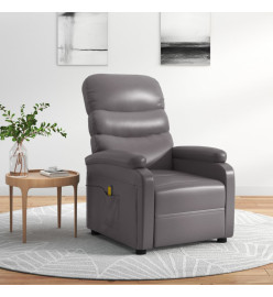 Fauteuil de massage Gris Similicuir