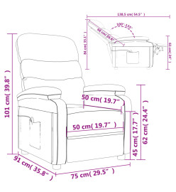 Fauteuil de massage Gris Similicuir