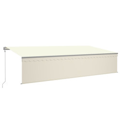 Auvent automatique rétractable avec store 6x3 m Crème