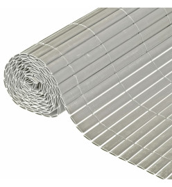 Nature Écran de jardin à double face PVC 1x3 m Gris