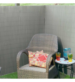 Nature Écran de jardin à double face PVC 1x3 m Gris