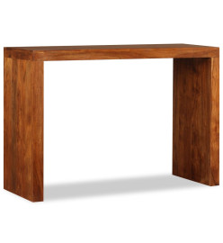 Table console Bois massif avec finition miel 110x40x76 cm