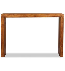 Table console Bois massif avec finition miel 110x40x76 cm