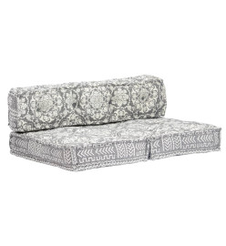 Pouf Gris clair Tissu