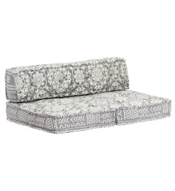 Pouf Gris clair Tissu