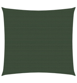 Voile d'ombrage 160 g/m² Vert foncé 3,6x3,6 m PEHD