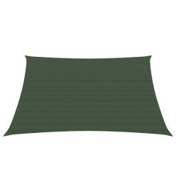 Voile d'ombrage 160 g/m² Vert foncé 3,6x3,6 m PEHD