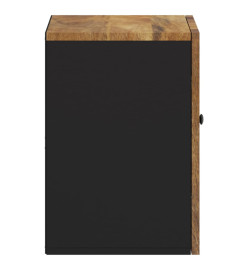 Armoire de salle de bain murale 38x33x48cm bois massif manguier