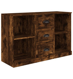 Buffet chêne fumé 104,5x35,5x67,5 cm bois d'ingénierie