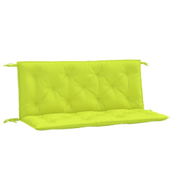 Coussins de banc de jardin 2 pcs vert vif tissu Oxford