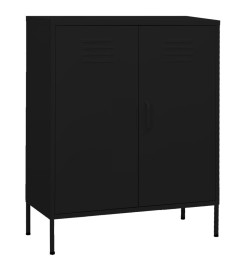 Armoire de rangement Noir 80x35x101,5 cm Acier