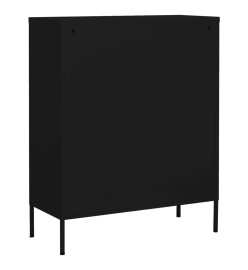 Armoire de rangement Noir 80x35x101,5 cm Acier