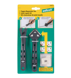 wolfcraft Kit d'enlèvement de silicone 6 pcs 4364000