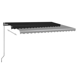 Auvent automatique sur pied 450x300 cm Anthracite