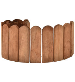 Rouleaux de bordure 2 pcs 120 cm Bois de pin imprégné