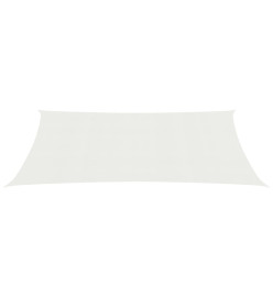 Voile d'ombrage 160 g/m² Blanc 2,5x4 m PEHD