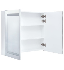 Armoire de salle de bain à miroir LED 80x12,2x68 cm