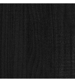 Jardinières d'extérieur 2pcs Noir 60x31x31cm Bois de pin massif