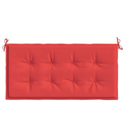 Coussin de banc de jardin rouge 100x50x3 cm tissu oxford