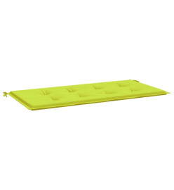 Coussin de banc de jardin vert brillant 100x50x3cm tissu oxford