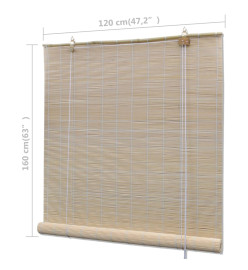 Stores à rouleau Bambou naturel 4 pcs 120x160 cm