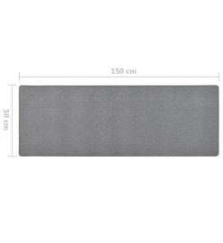 Tapis de couloir Gris foncé 50x150 cm