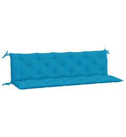 Coussins de banc de jardin 2 pcs bleu clair tissu Oxford