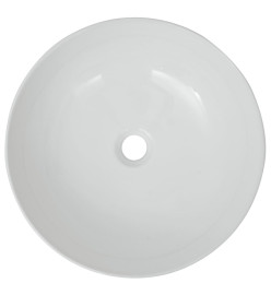 Lavabo ronde Céramique Blanc 41,5 x 13,5 cm