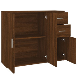 Buffet Chêne marron 91x29,5x75 cm Bois d'ingénierie