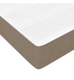 Lit à sommier tapissier avec matelas Taupe 120x200 cm Tissu