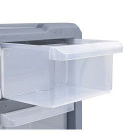 Organisateurs multi-tiroirs avec 12 tiroirs 2 pcs 26,5x16x26 cm