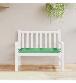 Coussin de banc de jardin vert 110x50x7 cm tissu oxford