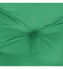 Coussin de banc de jardin vert 110x50x7 cm tissu oxford