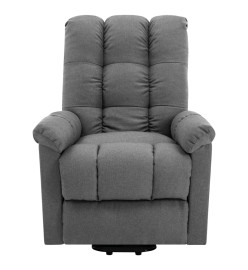 Fauteuil de massage inclinable Gris clair Tissu