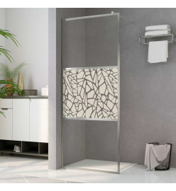 Paroi de douche à l'italienne à verre ESG pierre 140x195 cm