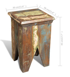 Tabouret Bois de récupération massif