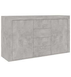 Buffet Gris béton 120x36x69 cm Aggloméré