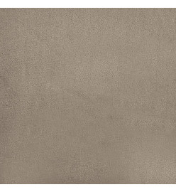 Repose-pied Taupe 60x50x41 cm Tissu microfibre