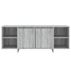 Meuble TV Sonoma gris 130x35x50 cm Aggloméré