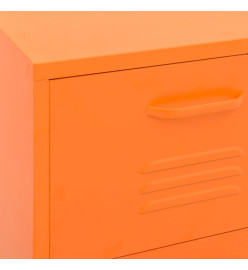 Armoire de rangement Orange 42,5x35x101,5 cm Acier