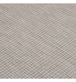 Tapis à tissage plat d'extérieur 140x200 cm Taupe