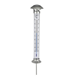 HI Lampe solaire de jardin avec thermomètre